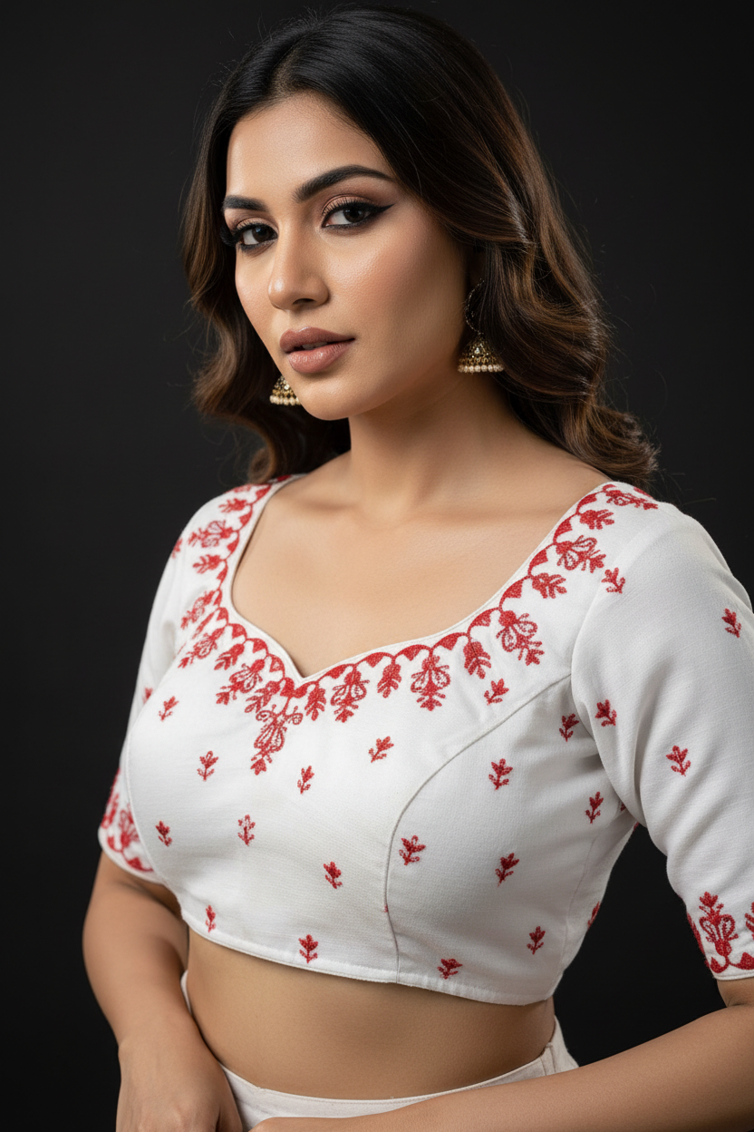 The Blouse Edit - Vichitra Silk Blouse