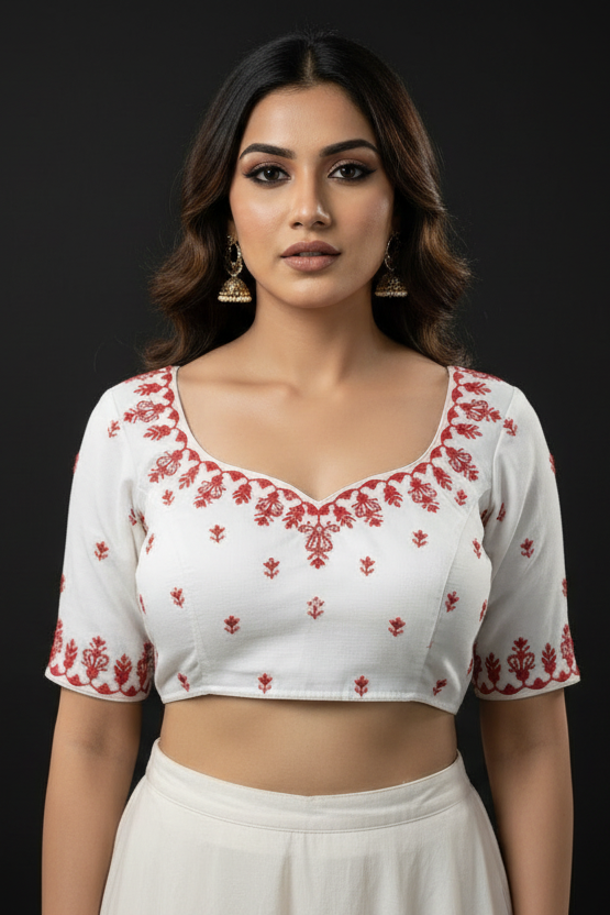 The Blouse Edit - Vichitra Silk Blouse