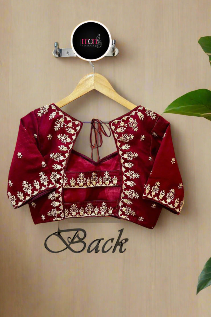 The Blouse Edit - Vichitra Silk Blouse