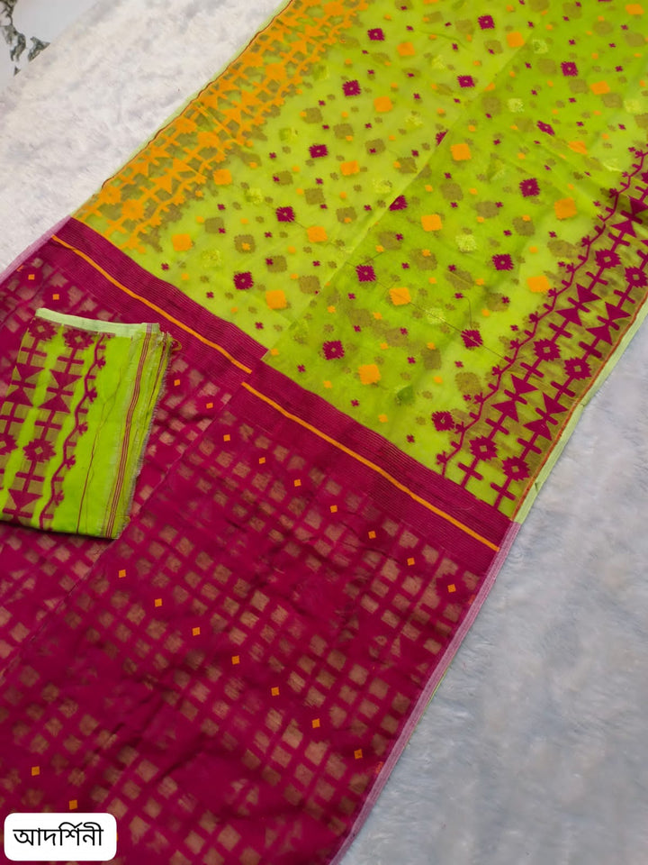Ganga Jamuna Special Dhakai Jamdani Saree