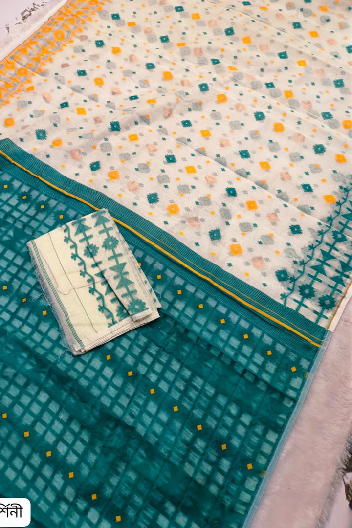 Ganga Jamuna Special Dhakai Jamdani Saree