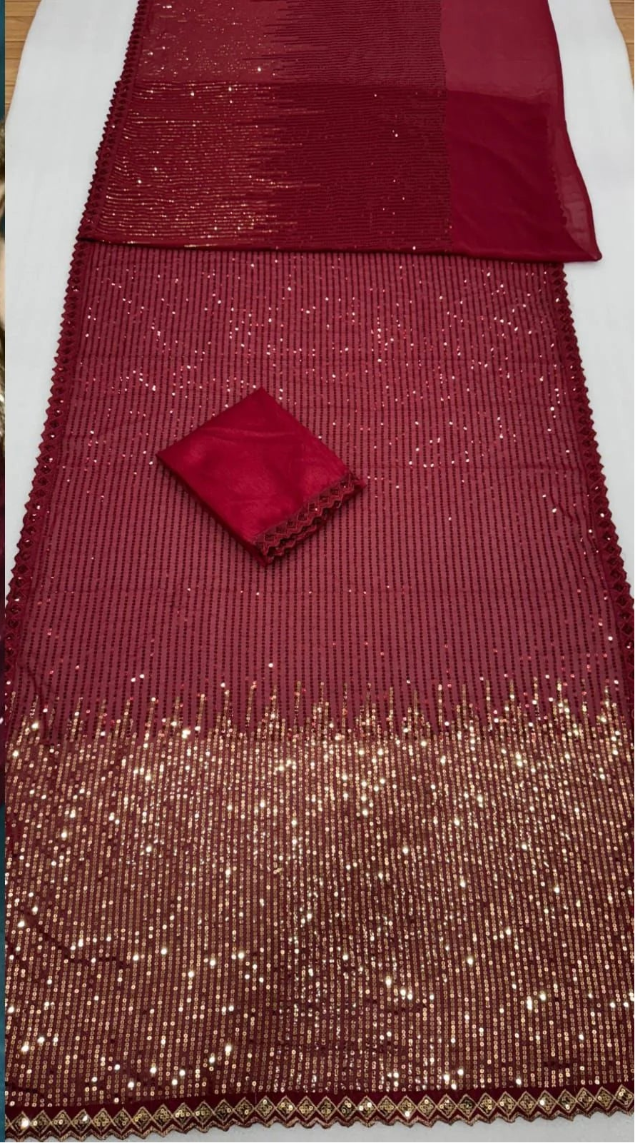 Valentine's Day Special - Red Carpet Dream Saree(Maroon)