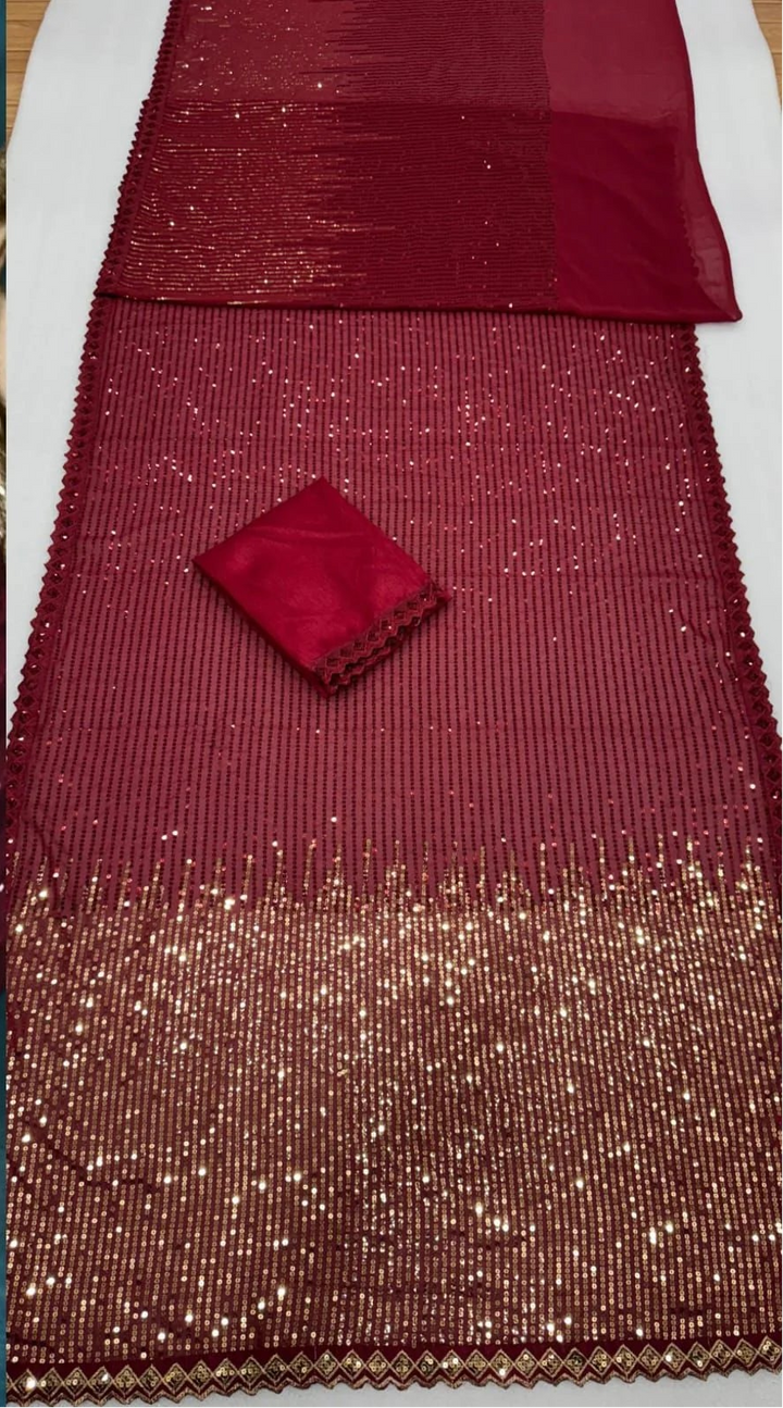 Valentine's Day Special - Red Carpet Dream Saree(Maroon)
