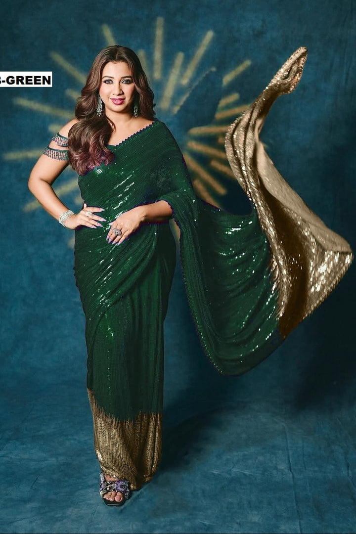 Singer Shreya Ghosal Inspired Georgette Saree
