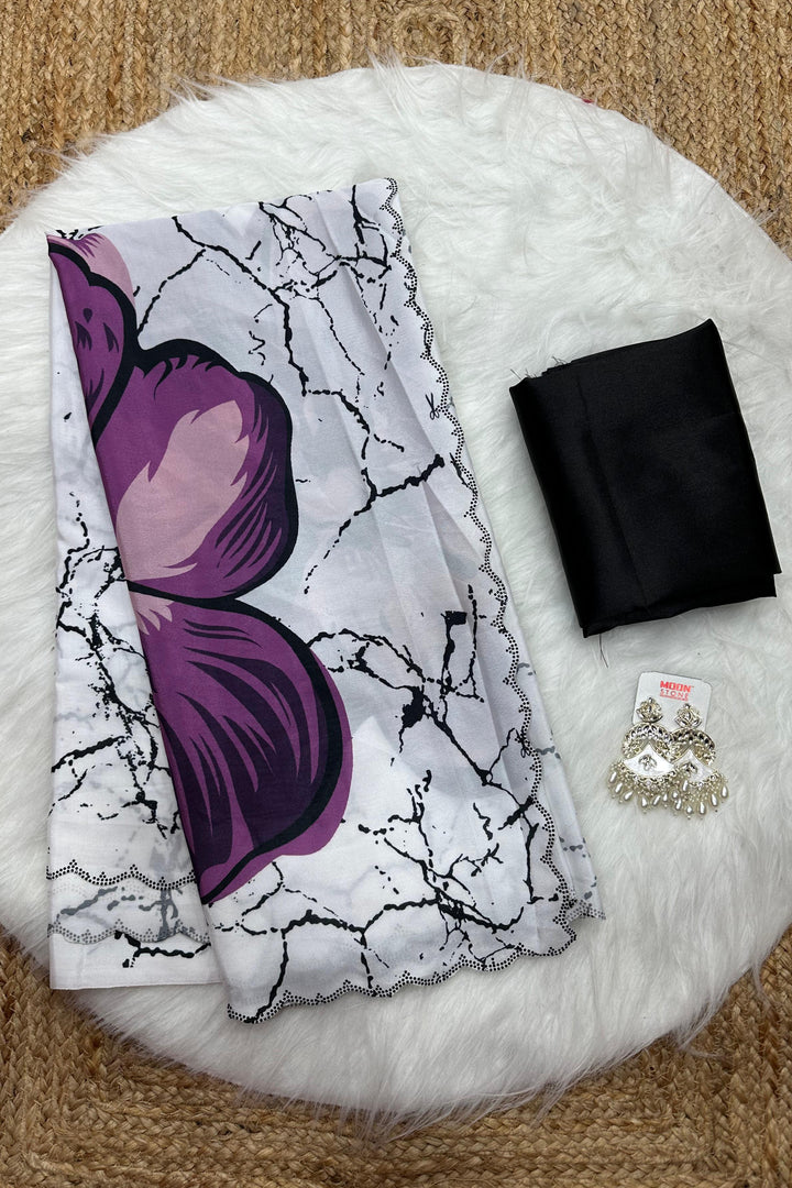 Heritage Remix Crepe Satin Silk Saree