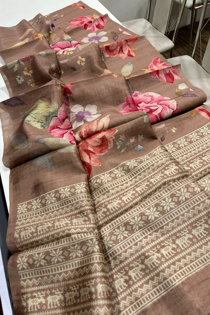 Drape Delight Tussar Silk Saree