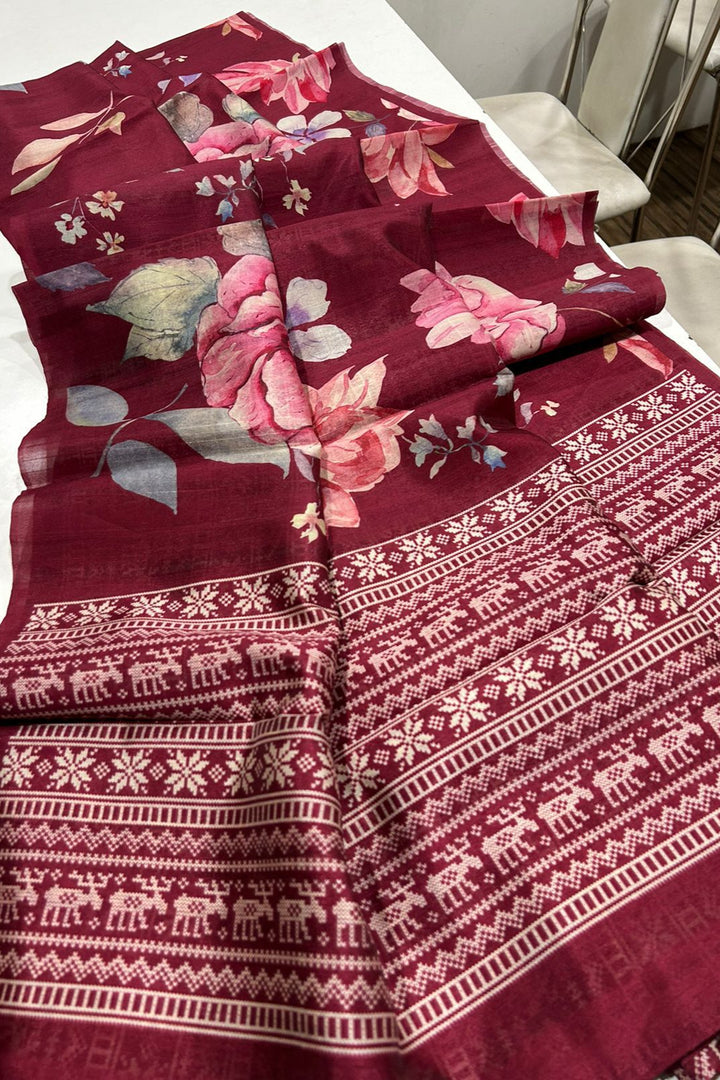 Drape Delight Tussar Silk Saree