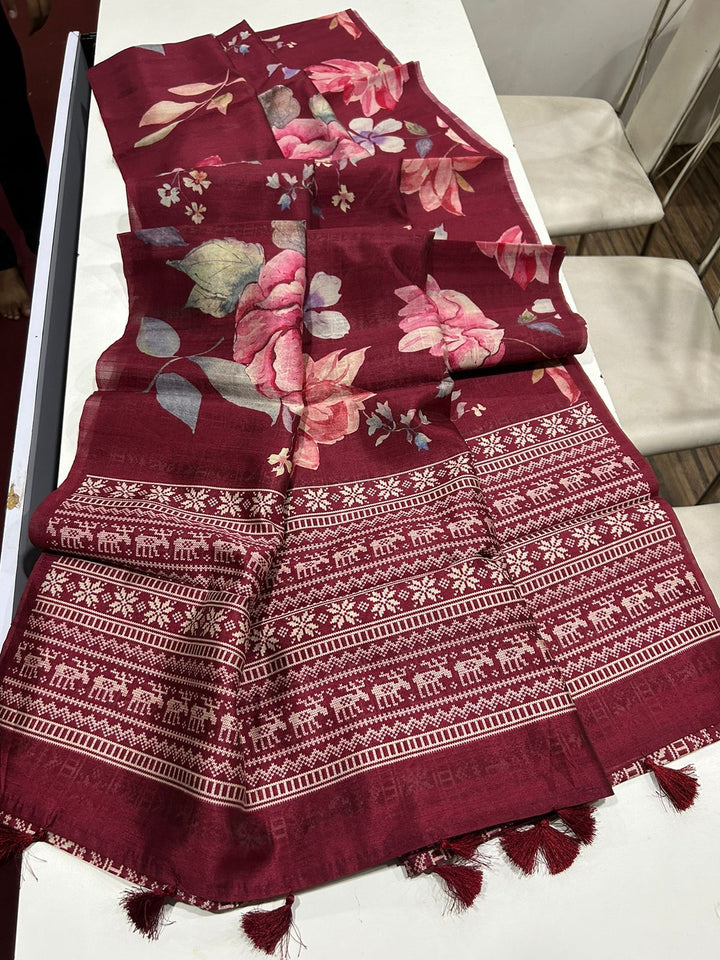 Drape Delight Tussar Silk Saree