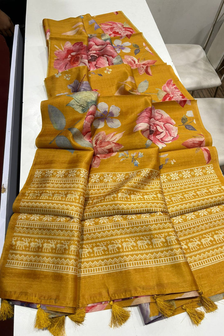 Drape Delight Tussar Silk Saree