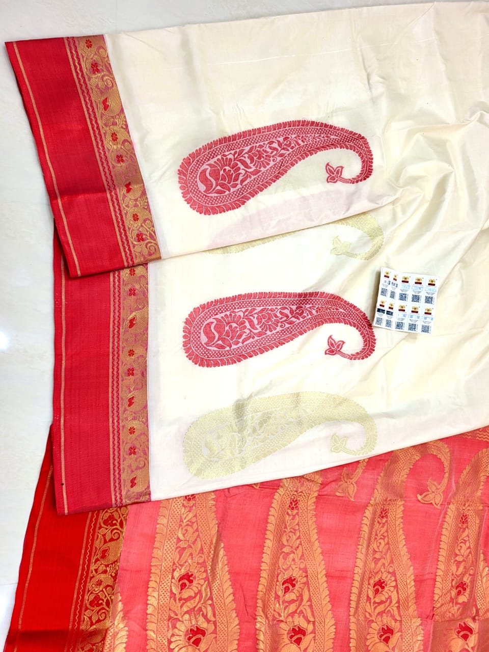 Sutraag Tussar Jamdani Saree