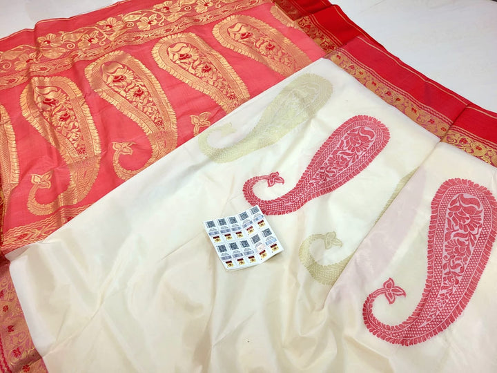 Sutraag Tussar Jamdani Saree