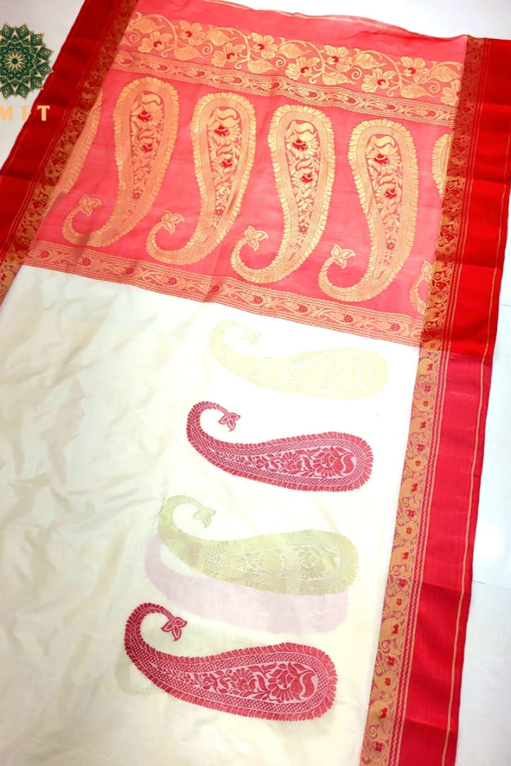 Sutraag Tussar Jamdani Saree