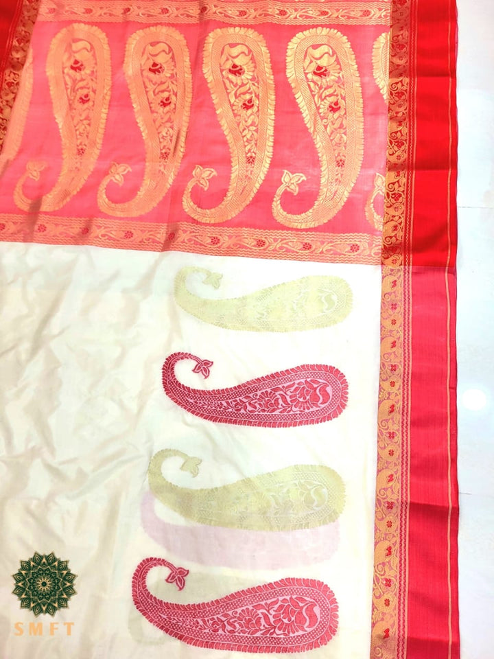 Sutraag Tussar Jamdani Saree