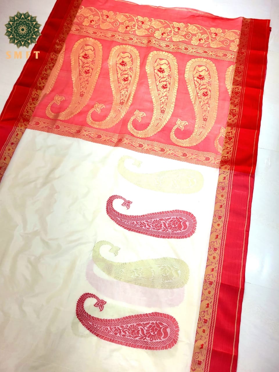 Sutraag Tussar Jamdani Saree