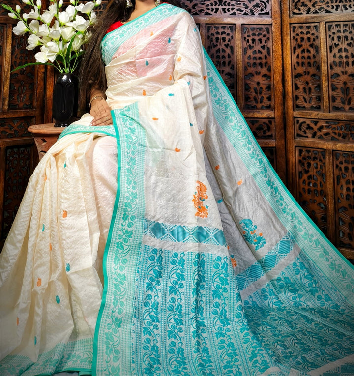 Meghmala  Gacchi Tussar Saree