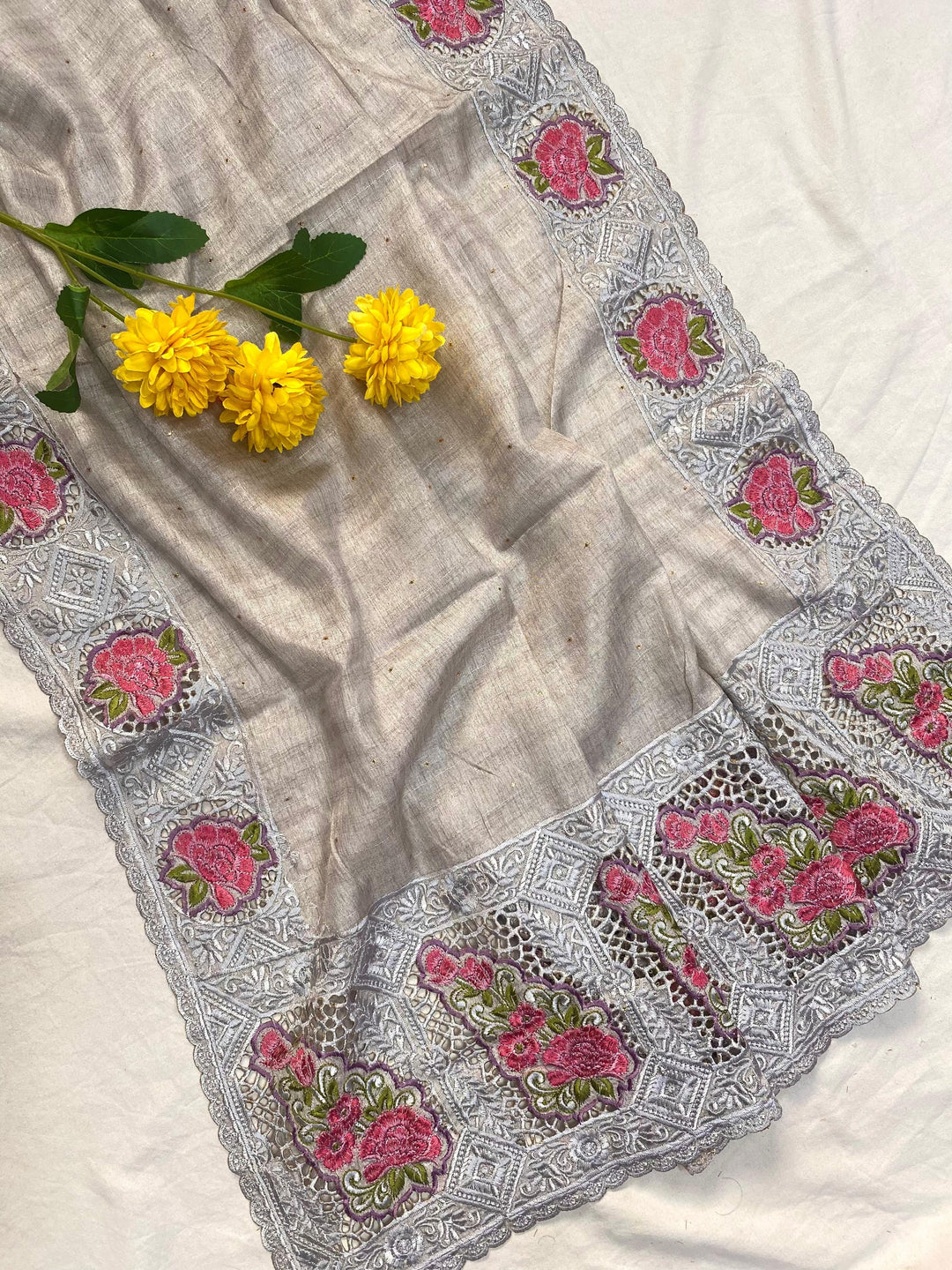 Rustic Radiance Tussar Silk Saree
