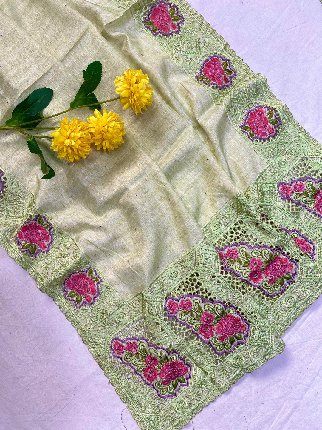 Rustic Radiance Tussar Silk Saree