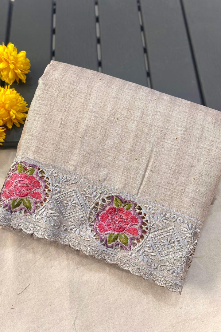 Rustic Radiance Tussar Silk Saree