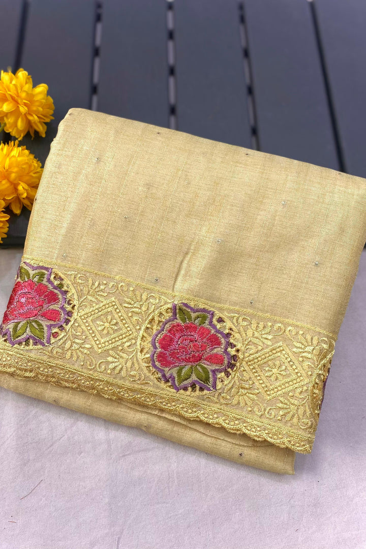 Rustic Radiance Tussar Silk Saree
