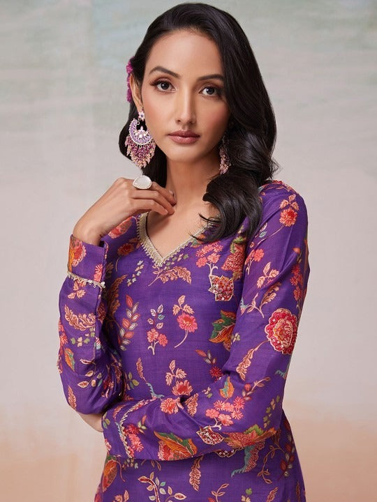 Sitara’s Spark Silk Kurti Set