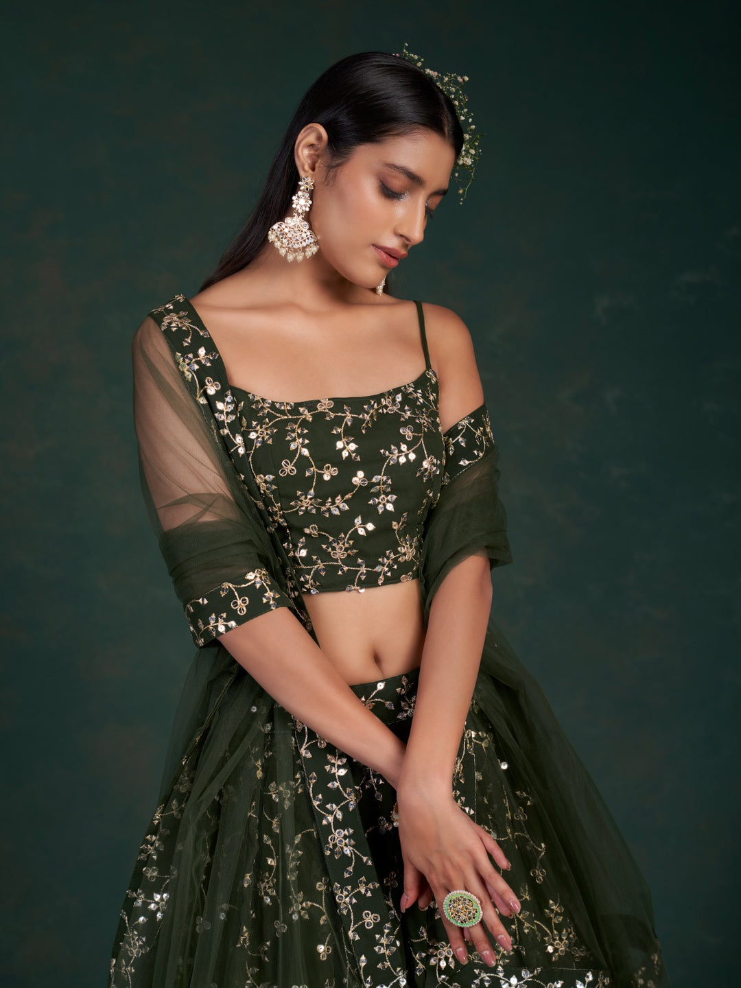 Formally Pretty - Georgette Lehenga