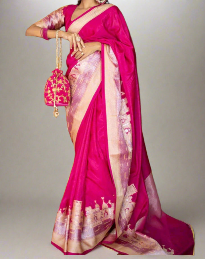 Ganga Ghat Semi Georgette Saree