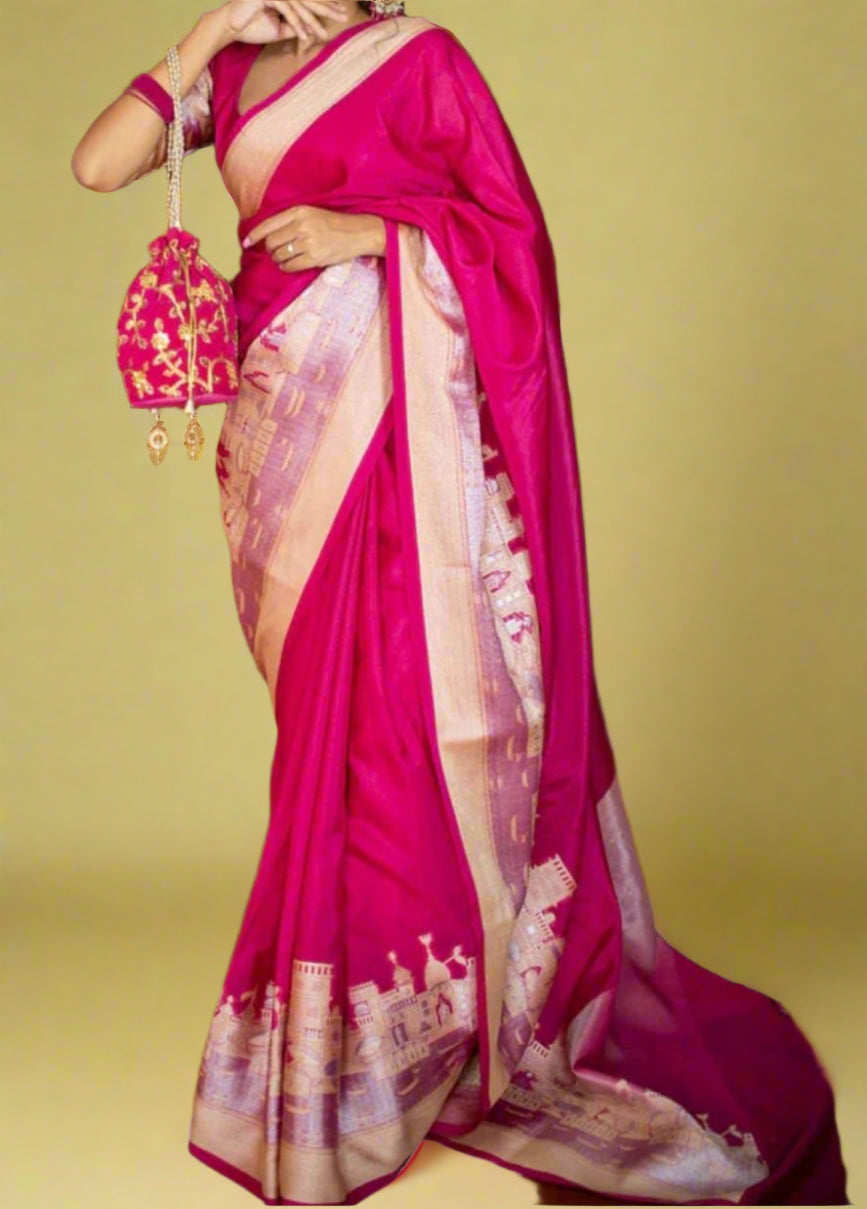 Ganga Ghat Semi Georgette Saree