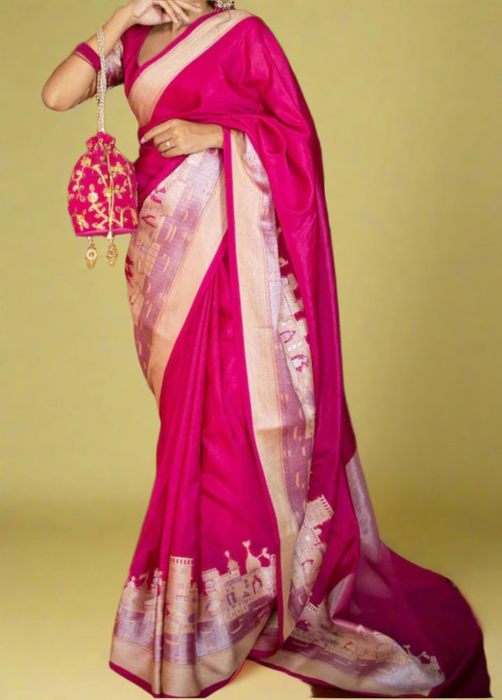 Ganga Ghat Semi Georgette Saree