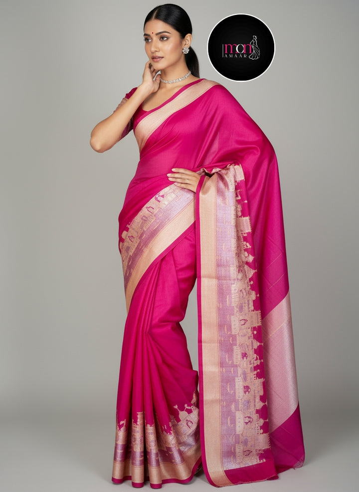 Ganga Ghat Semi Georgette Saree