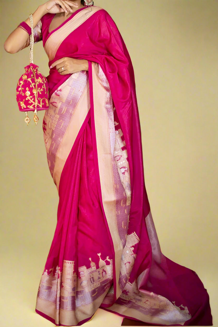 Ganga Ghat Semi Georgette Saree