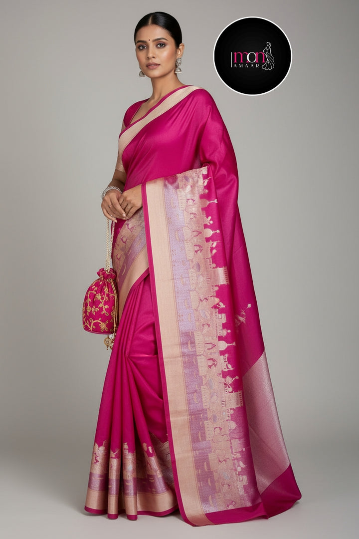 Ganga Ghat Semi Georgette Saree