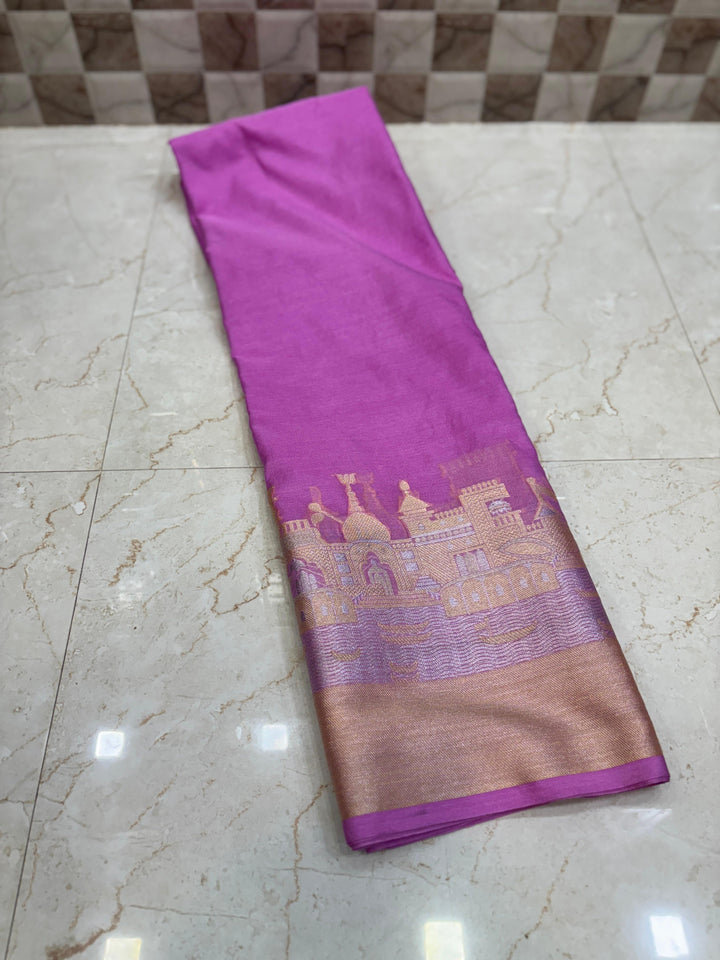 Ganga Ghat Semi Georgette Saree
