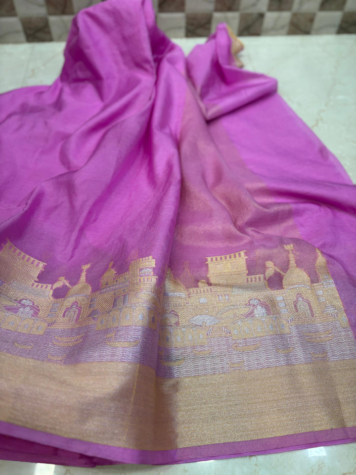 Ganga Ghat Semi Georgette Saree