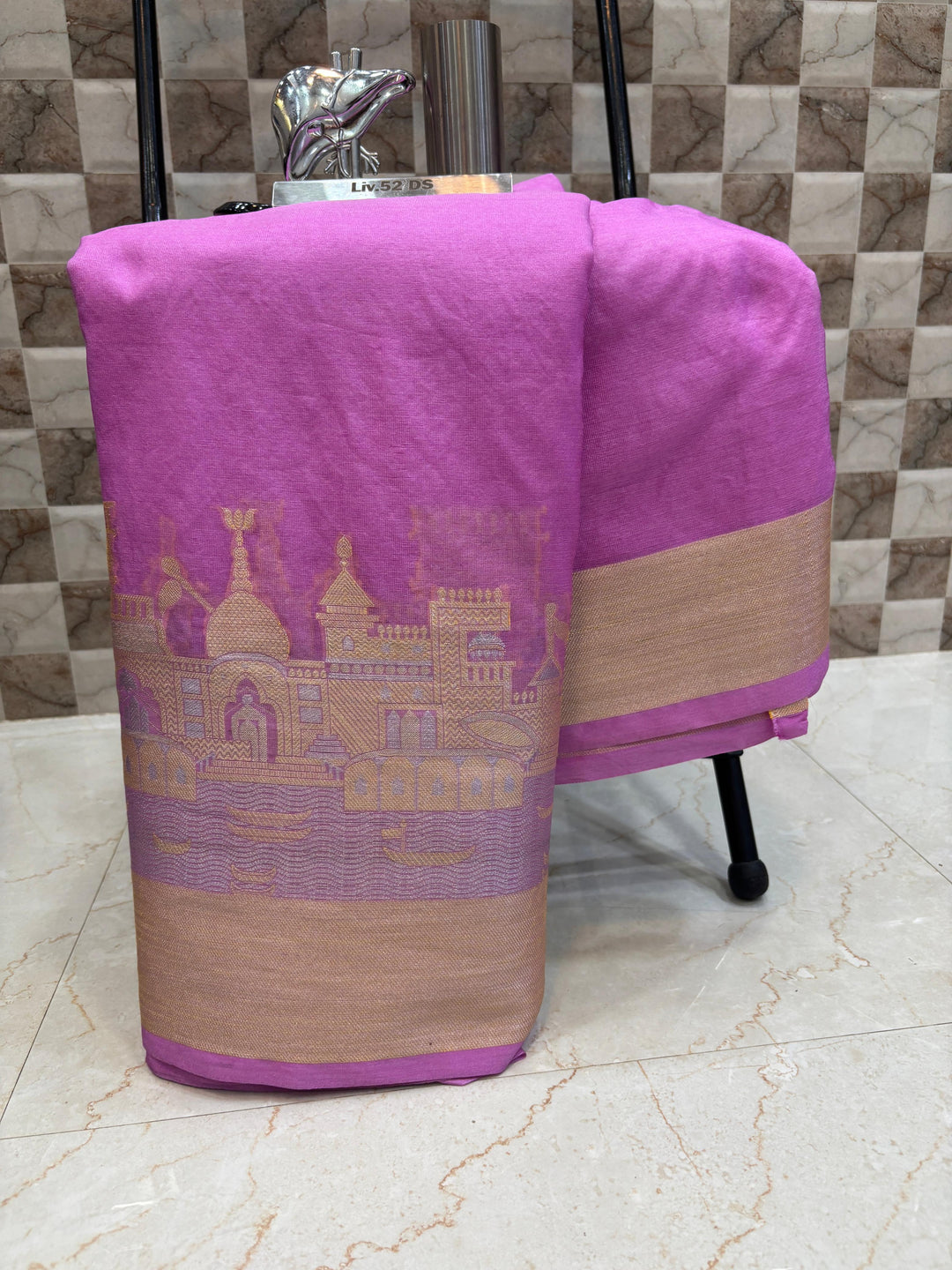 Ganga Ghat Semi Georgette Saree