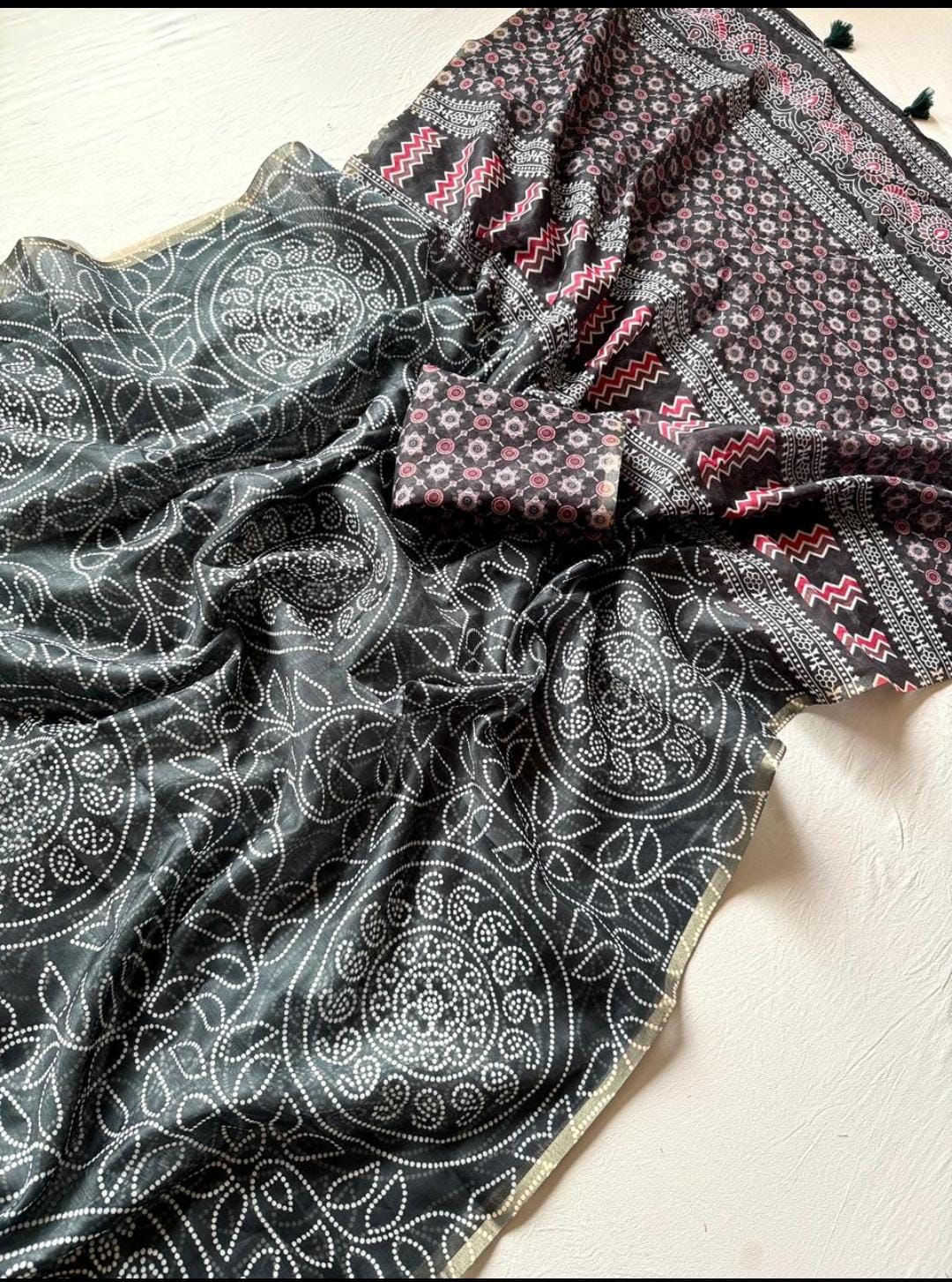 Ocean of Peace Chanderi Silk Saree