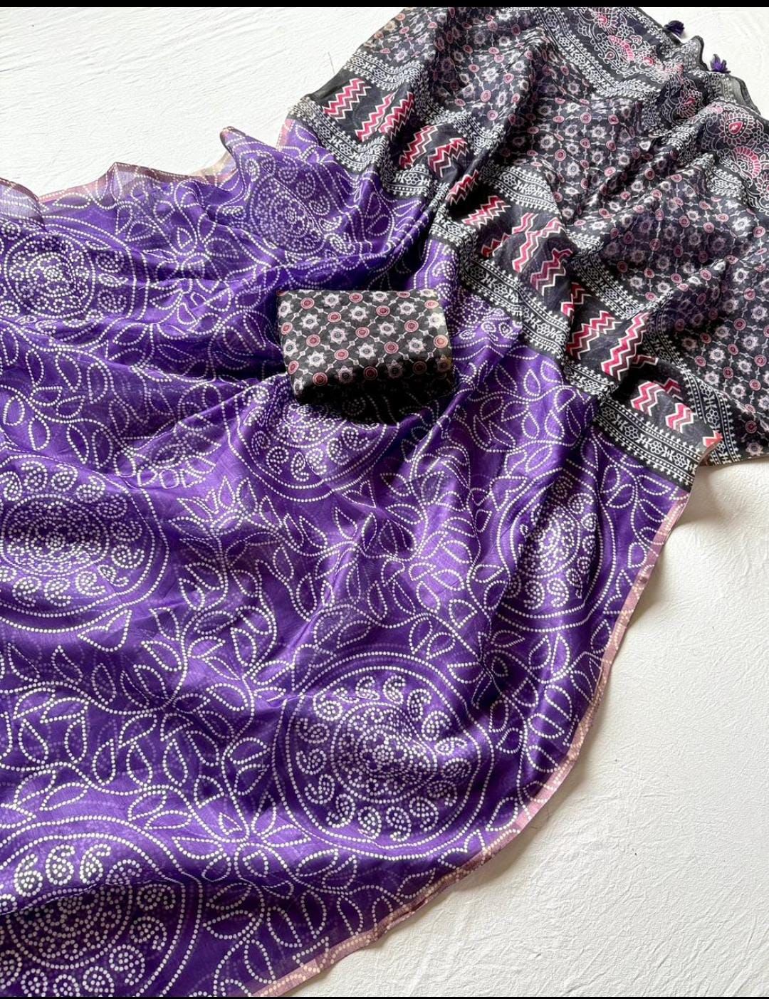 Ocean of Peace Chanderi Silk Saree