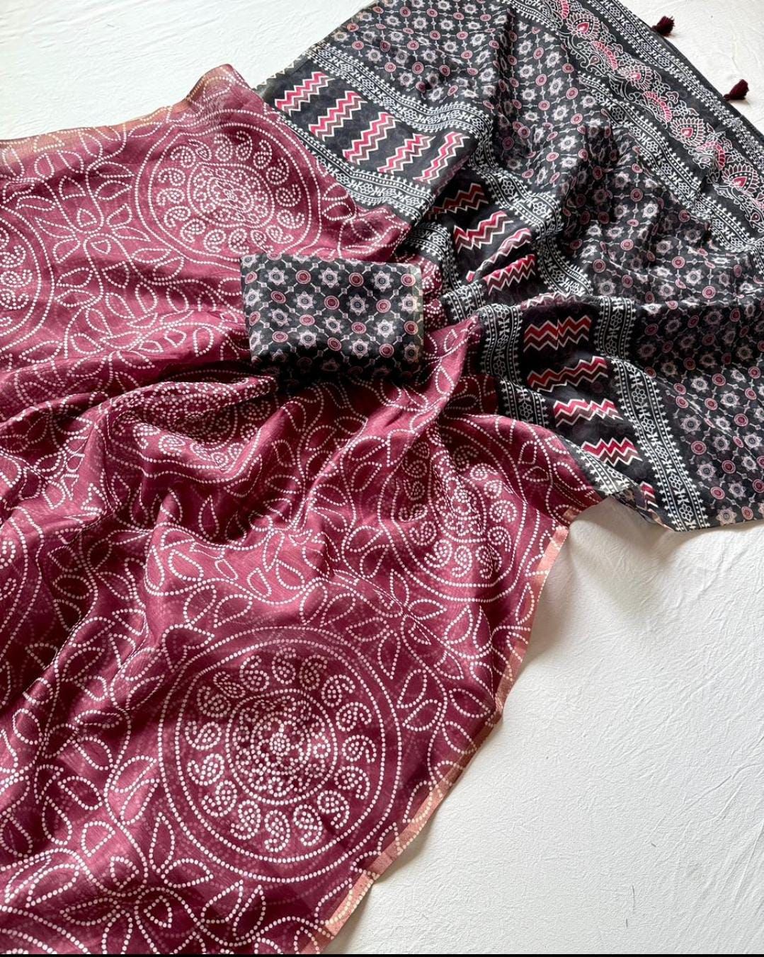 Ocean of Peace Chanderi Silk Saree