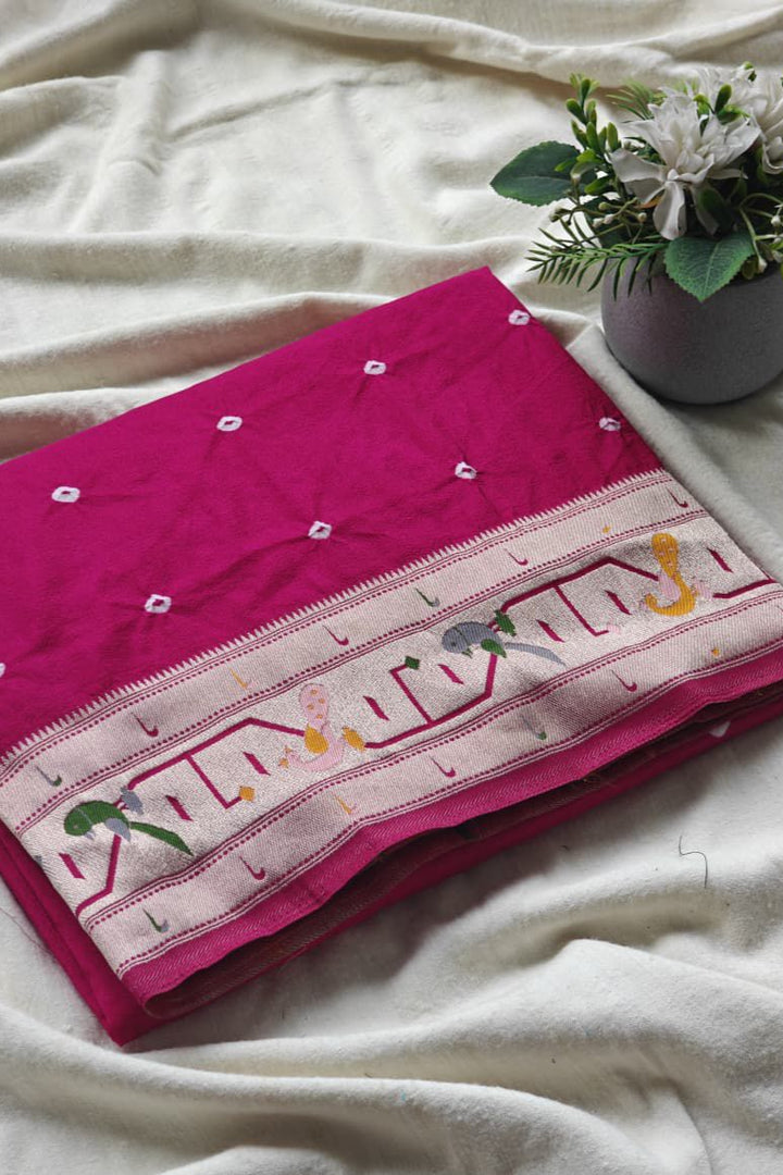 Stream of Blessings Tussar Georgette Saree