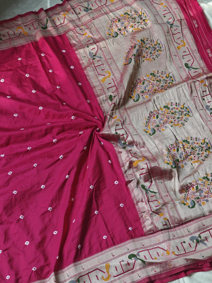 Stream of Blessings Tussar Georgette Saree