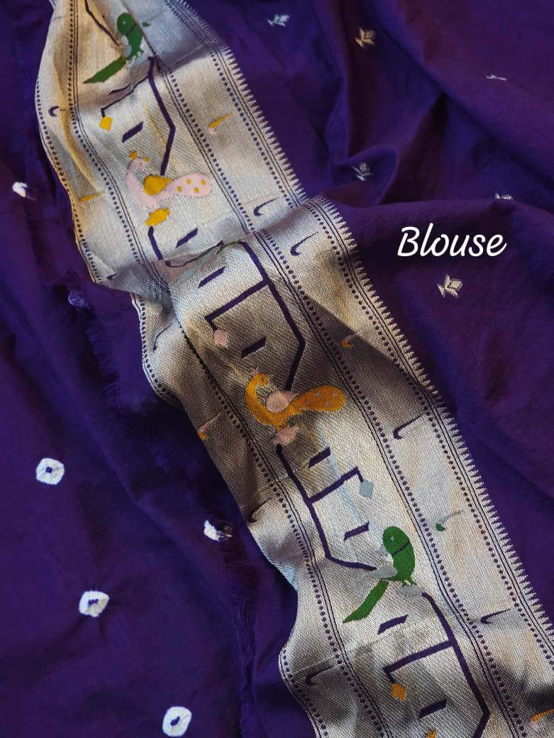 Stream of Blessings Tussar Georgette Saree