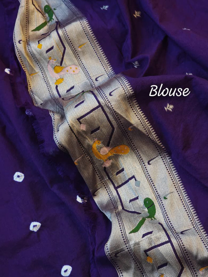 Stream of Blessings Tussar Georgette Saree