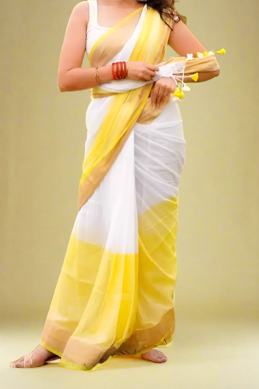 Shiv Ganga Linen Saree