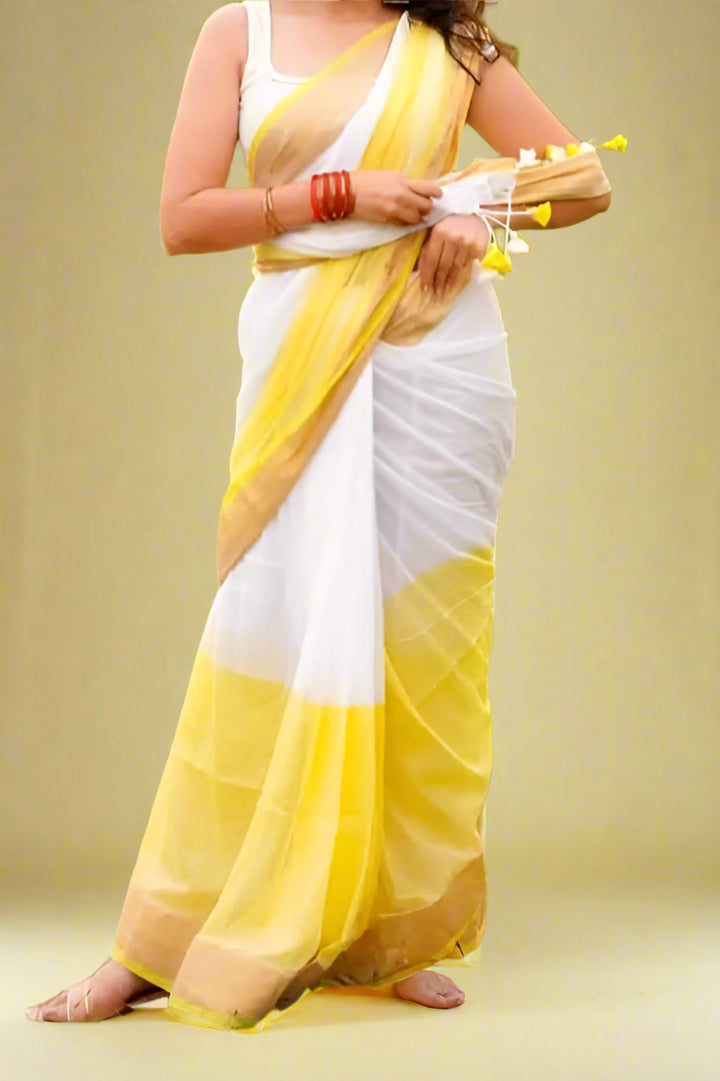 Shiv Ganga Linen Saree