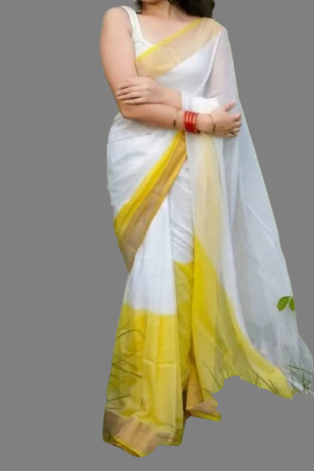 Shiv Ganga Linen Saree