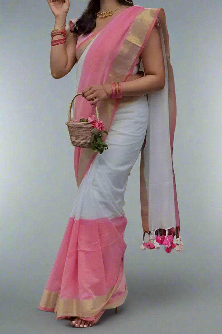Shiv Ganga Linen Saree