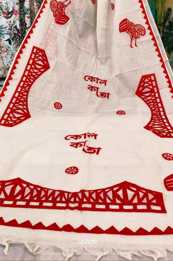 Kolkata Special Dhaniyakhali Cotton Saree