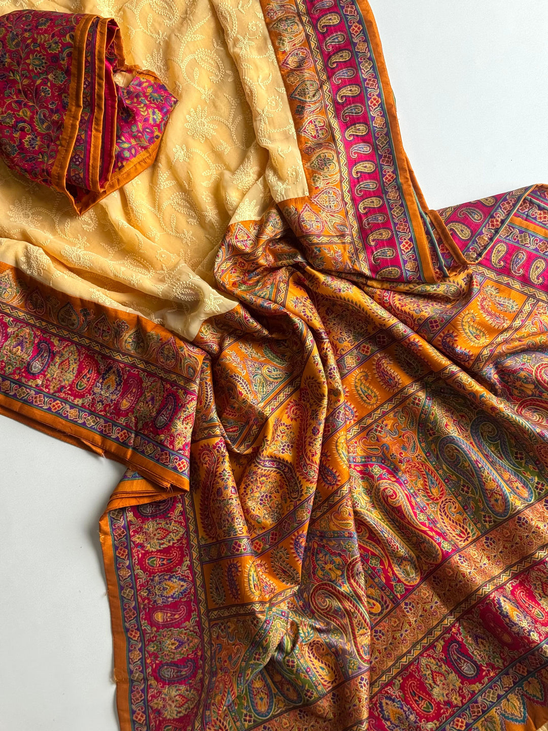 Heavenly Hues Pashmina Georgette Saree