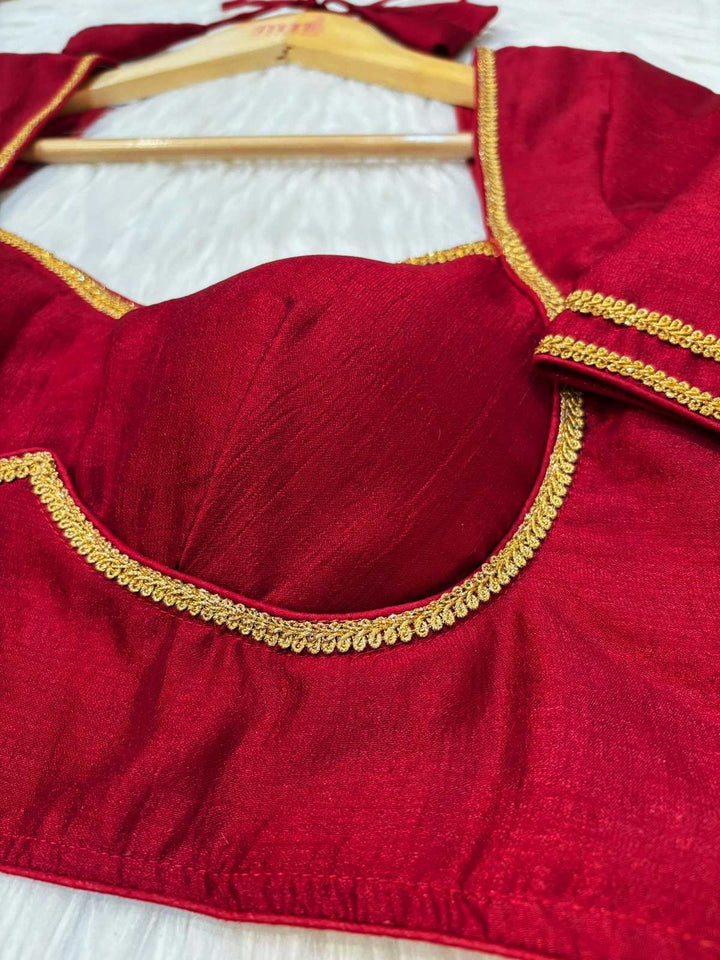 Golden Glow- Vichitra Silk Blouse