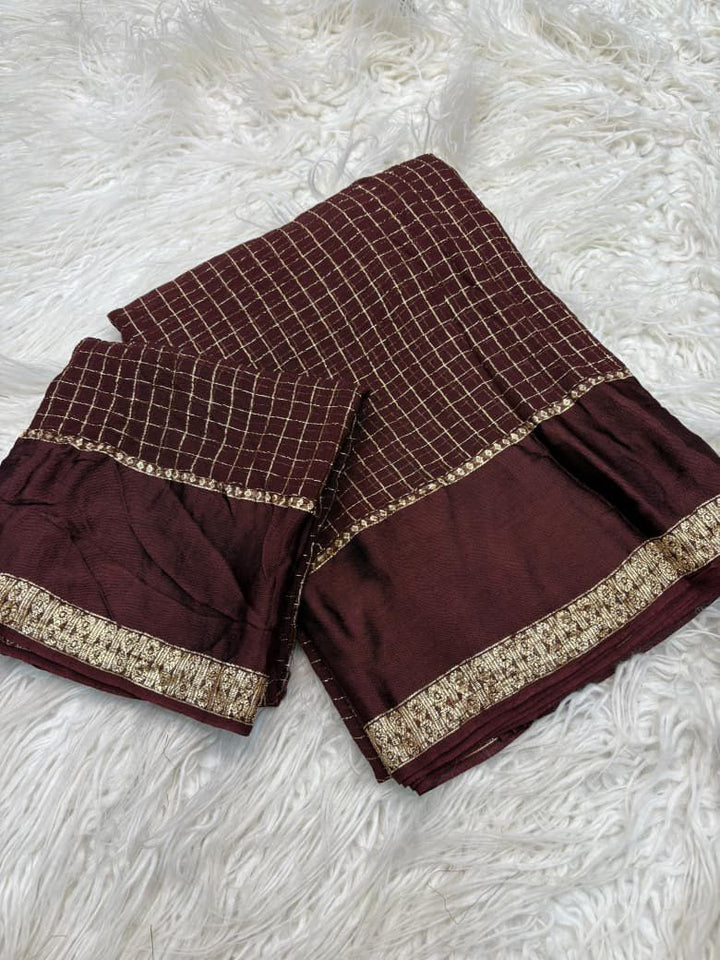 Hello Shine Georgette Silk Saree