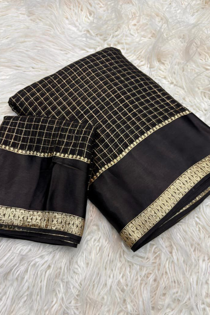 Hello Shine Georgette Silk Saree